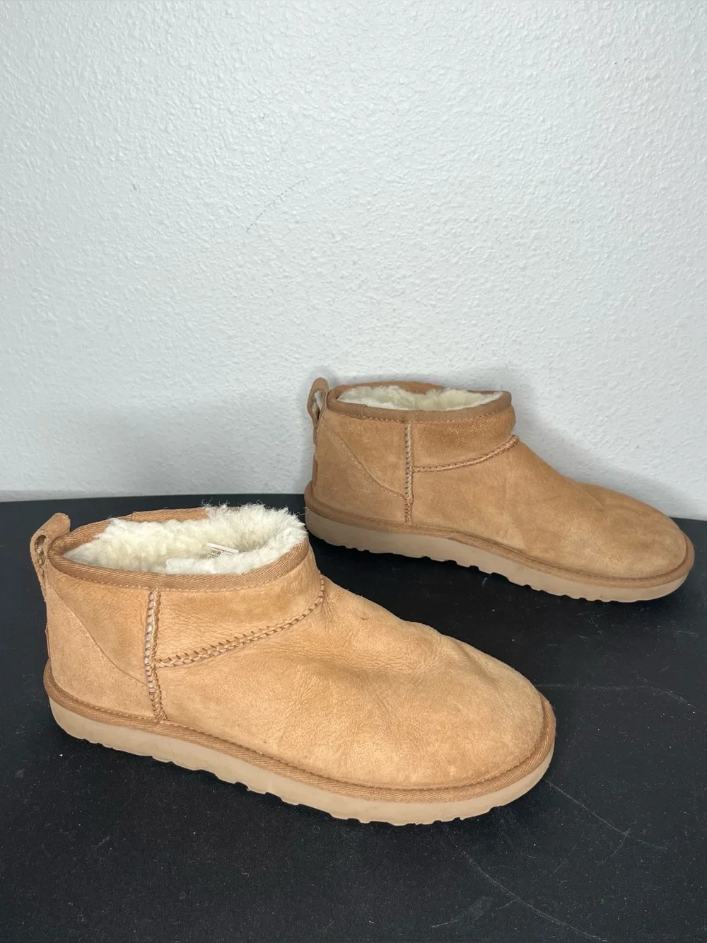 UGG Classic Ultra Mini Boots in Chestnut Brown Size 8